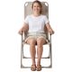12. REDCLIFFS Beige Folding Camping Chair with Armrests