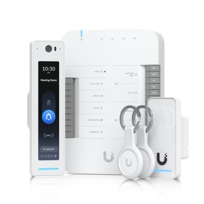 UniFi Access Ubiquiti G3 Pro Starter Kit UA-G3-SK-Pro, G3 Professional Access Reader + G3 Reader + Hub + Keychains (2 pieces)