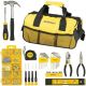 12. Stanley 38-piece yellow bag tool set