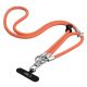 4. Tech-Protect C10S Rope Phone Lanyard - Orange