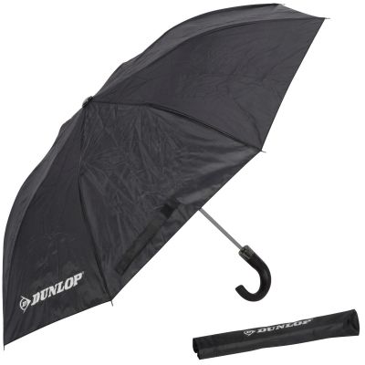2. BLACK SEMI-AUTOMATIC FOLDING UMBRELLA 92CM DUNLOP