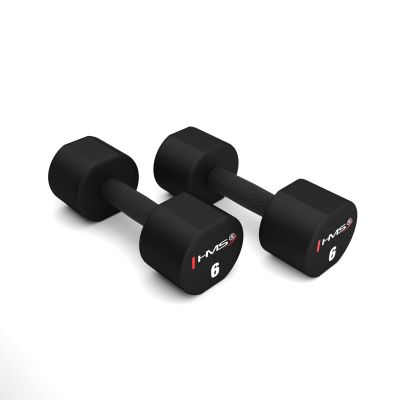 6. HPT06 2 x 6 KG POLYURETHANE TPU HMS Dumbbells