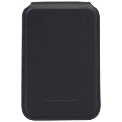 4. Lamborghini D1 Genuine Leather MagSafe Phone Wallet - Black and Green