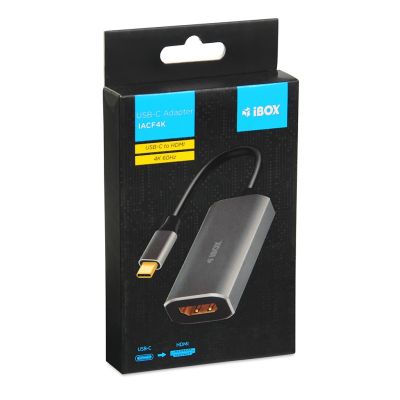 4. IBOX ADAPTER IACF4K USB-C TO FEMALE HDMI 4K