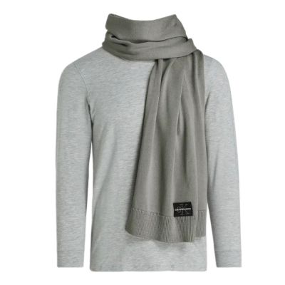 Calvin Klein CK Logo Winter Scarf Gray - LZ04D8081G-PZE