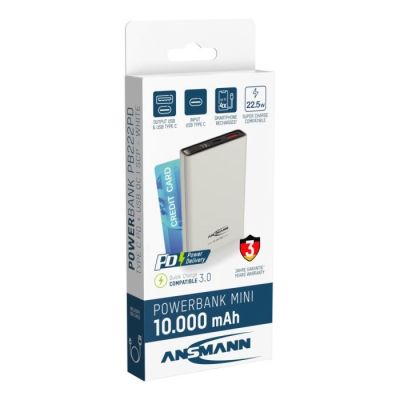 10. Ansmann 1700-0156 Lithium-Ion (Li-Ion) Power Bank 10000 mAh White