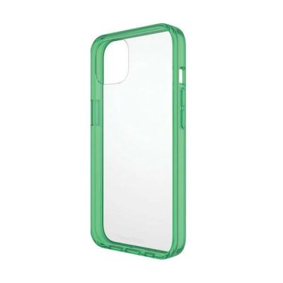 4. PanzerGlass ClearCase antibacterial case with Military Grade certificate for iPhone 13 / 14 / 15 - transparent green