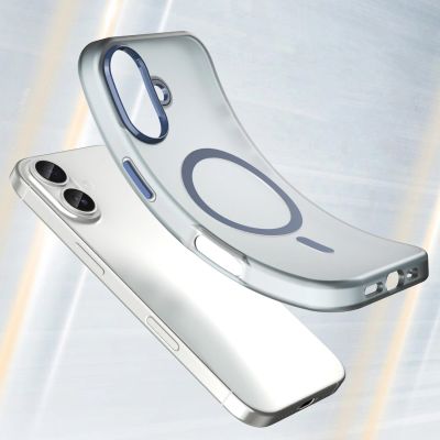 3. Magnetic Abrasive iPhone 17 Case Compatible with MagSafe - Matte Blue