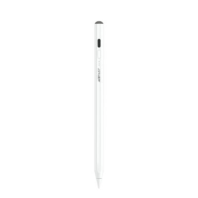 2. Acefast V2 Capacitive Stylus for iPad with 2 Interchangeable Tips - White