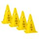 Set of 4 training cones - 30 cm yellow / PT4-13H-Y