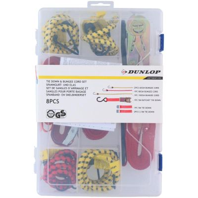 25. RUBBER TAPES FOR SECURING LUGGAGE HOOKS 8 PCS DUNLOP BOX