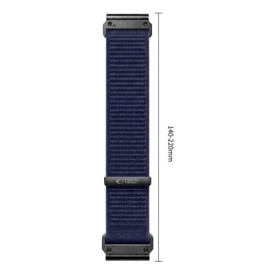 3. Tech-Protect NylonLoop Strap for Garmin Fenix 5X / 5X Plus / 6X / 6X Pro / 7X / 8 / 8 Pro / 9 / 9 Pro (51 mm) – Navy Blue
