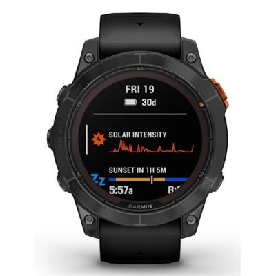 2. Garmin Fenix 7 Pro Solar Edition Slate Grey / Black Band Sports Watch