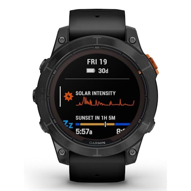 2. Garmin Fenix 7 Pro Solar Edition Slate Grey / Black Band Sports Watch