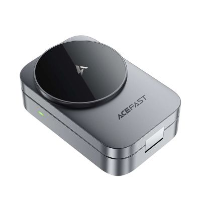 3. Acefast E22 3-in-1 Wireless Inductive Charging Station, MagSafe Compatible - Gray