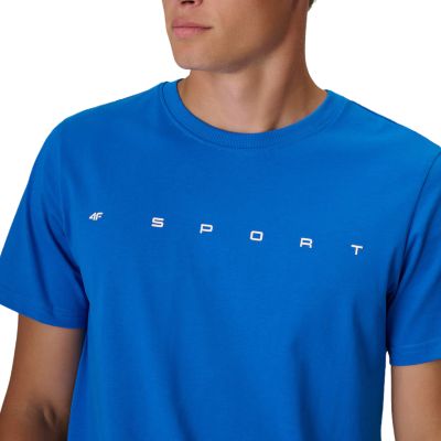 4. Men's 4F M3575 T-shirt blue 4FWAW26TTSHM3575 33S