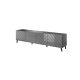 ABETO TV cabinet 200x42x52 graphite/glossy graphite