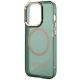 6. Guess GUHMP14LHTCMA iPhone 14 Pro 6.1" green/khaki hard case Gold Outline Translucent MagSafe