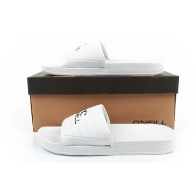 10. O'neill women's sports slippers Kelso Slider comfortable slippers white