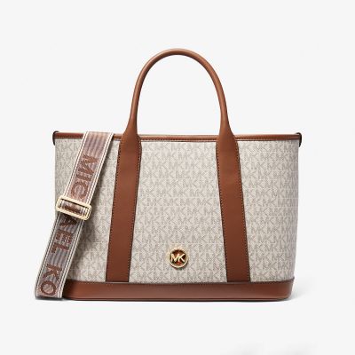 Michael Kors Luisa Medium Signature Logo Satchel VAN-LUG 30R4G99S2V