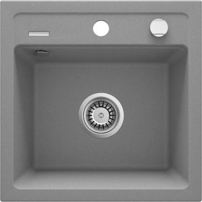 2. Deante Zorba Single Bowl Sink without Drainer - Metallic Gray ZQZ_S103