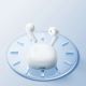 11. Joyroom JR-FB1 Funpods Bluetooth 6.0 In-Ear TWS Wireless Headphones with AI Functions - White