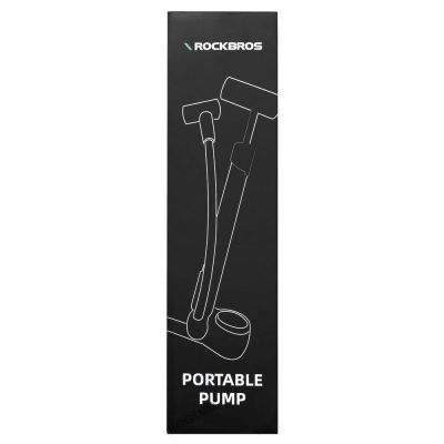 6. Rockbros 42310006001 Bicycle Pump with Pressure Gauge - Black