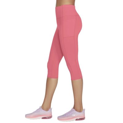 3. Skechers Go Walk High Waisted Capri Short W2CP2-RDBL Red XS