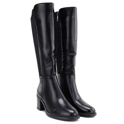 4. Women's high-heeled boots with stretch black Vinceza 58652