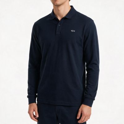 10. Paul&Shark men's navy cotton polo shirt 99311003-13