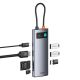 5. Baseus Metal Gleam 7in1 HDMI 4K 60Hz USB-C Hub / 3x USB 3.0 / USB-C PD / SD / microSD - Gray