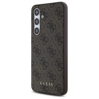 2. Guess GUHCS24FEG4GFBR S24 FE S721 brown/brown hardcase 4G Metal Gold Logo