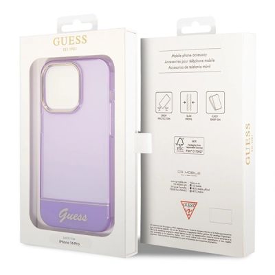 8. Guess Translucent Case for iPhone 14 Pro Max - Purple