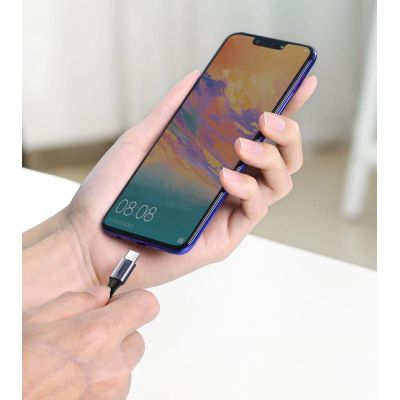 14. Ugreen US255 50125 USB-C (straight) / USB-C (angled) PD QC cable 60W 3A 2m - gray