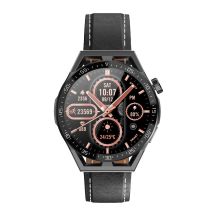 Rubicon RNCE88-1 Black Smartwatch - Black Silicone Strap + Black Leather Strap