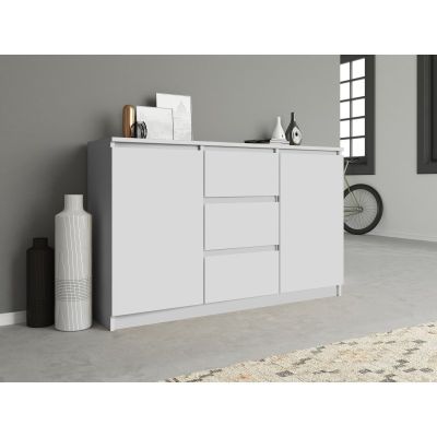 2. Chest of Drawers 2 Doors 3 Drawers White