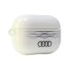 4. Audi IML Geometric Pattern Case for AirPods Pro 2 - White