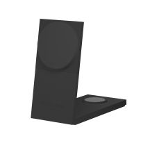 15W Qi2 wireless charger for three devices, compatible with MagSafe, adapter and EU and UK plugs included (black)