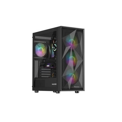 26. NATEC GENESIS DIAXID 605 ARGB MIDI TOWER USB-C GAMING CASE WITH WINDOW BLACK