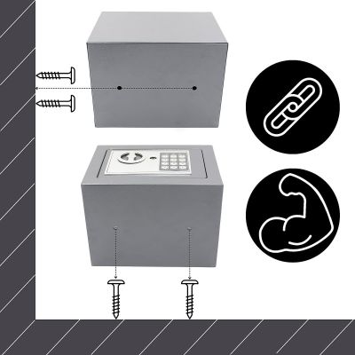 5. SAFE WITH DIGITAL LOCK 23X17X17CM 1067582 SASKA GARDEN