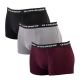 Le Coq Sportif Men's Boxer Briefs 3-Pack Black Gray Burgundy