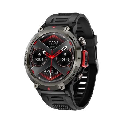 6. VELTORI VT140-1 Smartwatch Black Silicone Strap