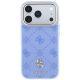 3. Guess Peony 4G Small Logo MagSafe Case for iPhone 18 Pro Max / 17 Pro Max - Light Blue