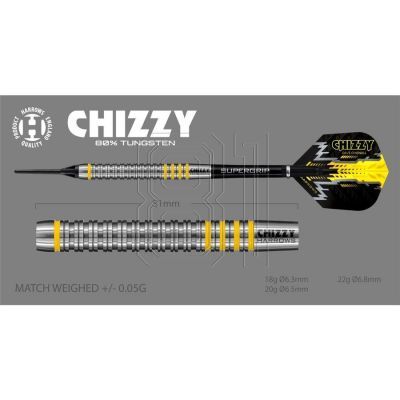 12. Darts Harrows Chizzy Brass Softip HS-TNK-000013872