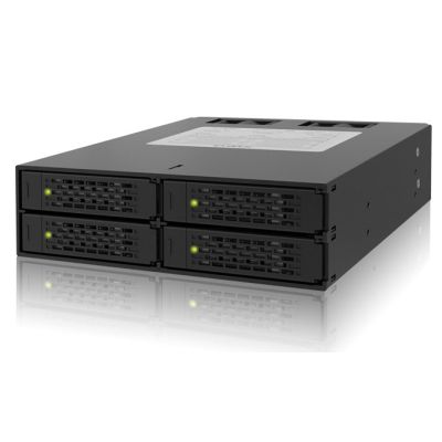 4. Icy Dock MB994SP-4SB-1 Carrier Panel, 13.3 cm (5.25"), 2.5", Aluminum, Metal, CE, REACH