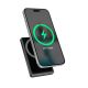 GEMBIRD WIRELESS MAGNETIC POWERBANK 15W WITH LCD DISPLAY 10000 mAh, BLACK