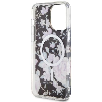 7. Guess GUHMP14XHCFWSK iPhone 14 Pro Max 6.7" black/black hardcase Flower MagSafe