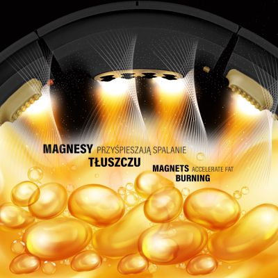 4. HHM13 NEW HULA HOP BLACK/GOLD WITH MAGNETS AND WEIGHT + HMS COUNTER