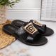 2. Black slippers with ornament W Filippo