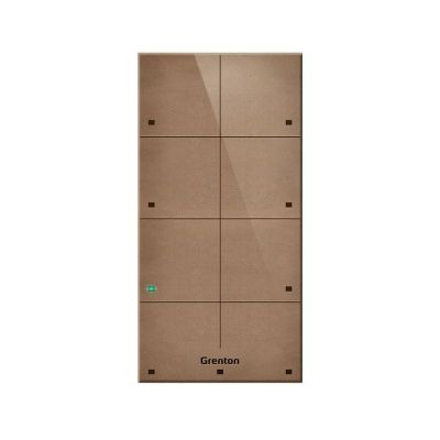 Grenton Touch panel / 8 touch fields / TF-Bus / light front made of natural leather